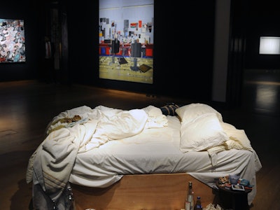 Tracey Emin's 'My Bed' which is to be offered at auction for the first time with an estimate of 800,...
