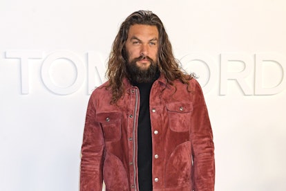 HOLLYWOOD, CALIFORNIA - FEBRUARY 07:  Jason Momoa attends the Tom Ford AW20 show at Milk Studios on ...