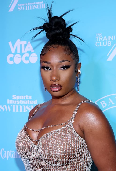 HOLLYWOOD, FLORIDA - JULY 23: Megan Thee Stallion attends the Sports Illustrated Swimsuit celebratio...