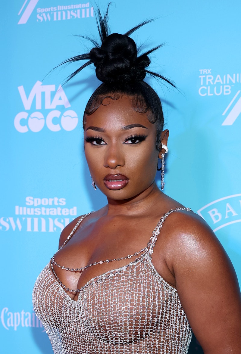HOLLYWOOD, FLORIDA - JULY 23: Megan Thee Stallion attends the Sports Illustrated Swimsuit celebratio...