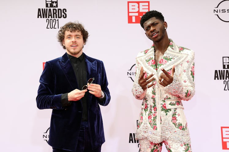 These tweets about Lil Nas X and Jack Harlow's "Industry Baby" are all about the same joke.