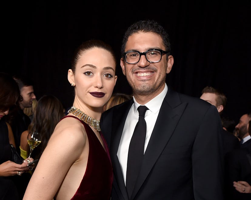 Emmy Rossum and her husband, Sam Esmail, shared the first photo of their daughter together on Instag...