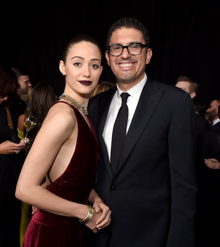 Emmy Rossum and her husband, Sam Esmail, shared the first photo of their daughter together on Instag...