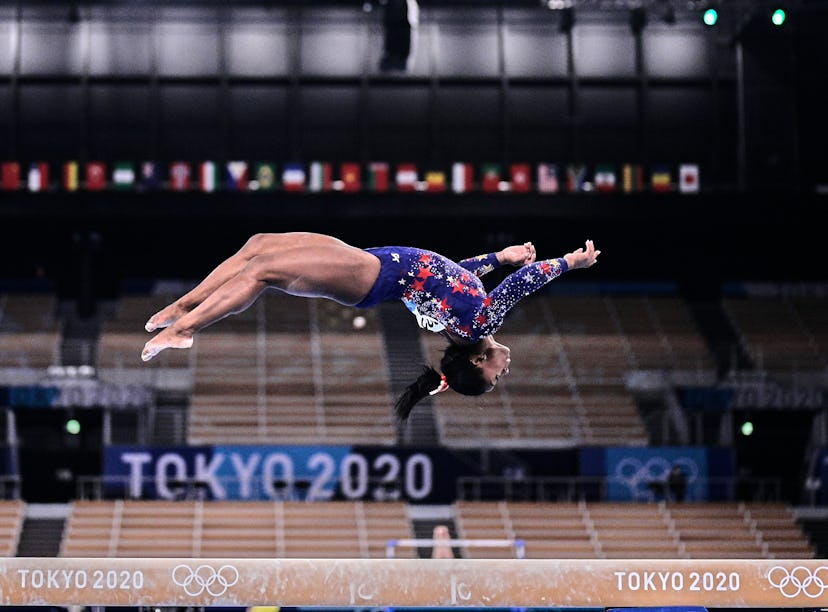 Some Team USA gymnasts were spotted wearing different color leotards.