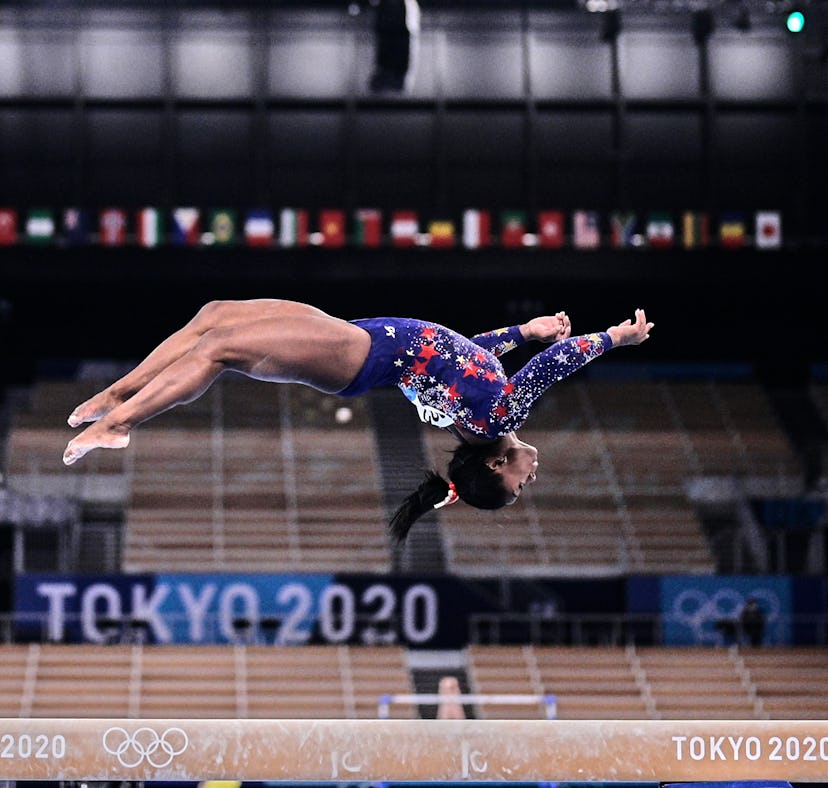 Some Team USA gymnasts were spotted wearing different color leotards.