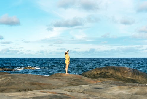woman at the ocean