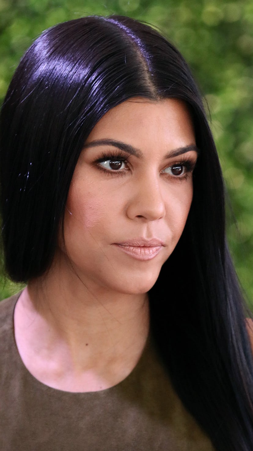 CULVER CITY, CA - NOVEMBER 19: TV personality Kourtney Kardashian attends the WWD And Variety inaugu...