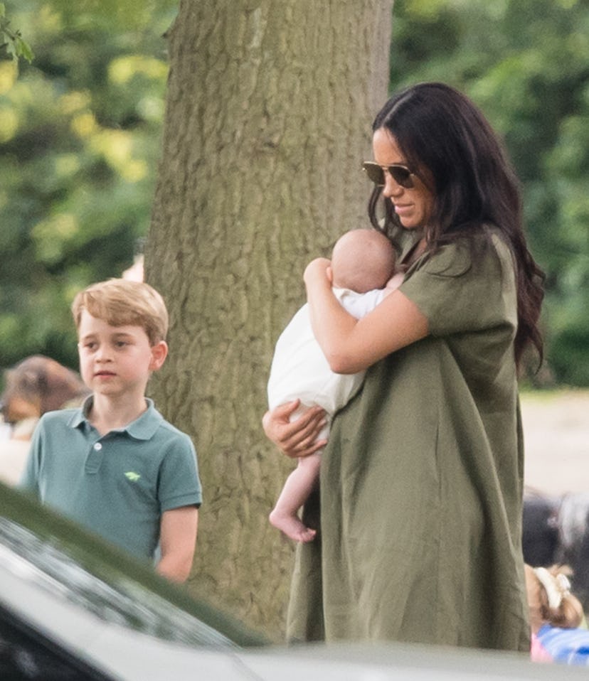 Prince George played with his siblings at a polo match in July 2019.