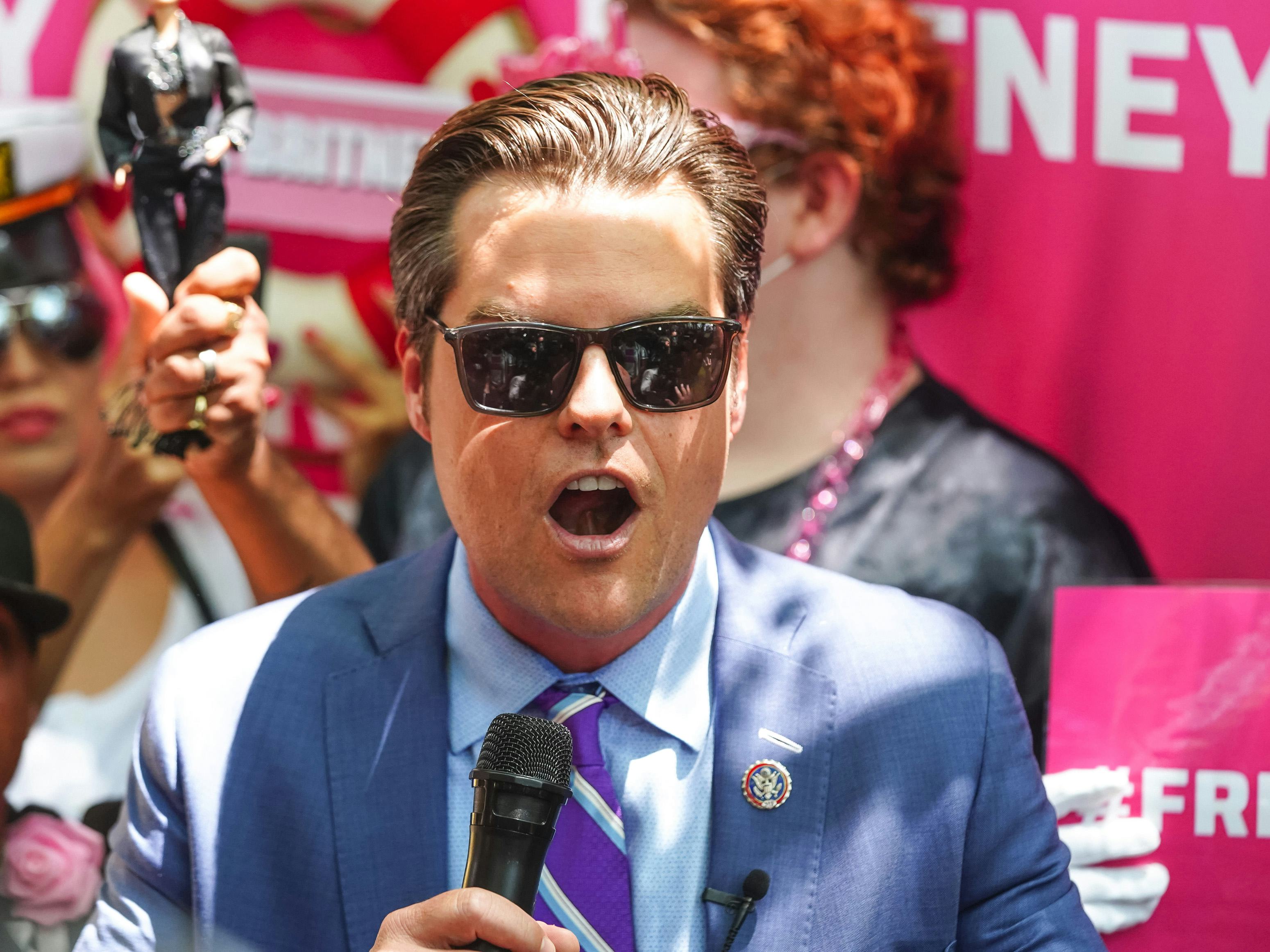 LOS ANGELES, CA - JULY 14: Matt Gaetz is seen on July 14, 2021 in Los Angeles, California.  (Photo b...