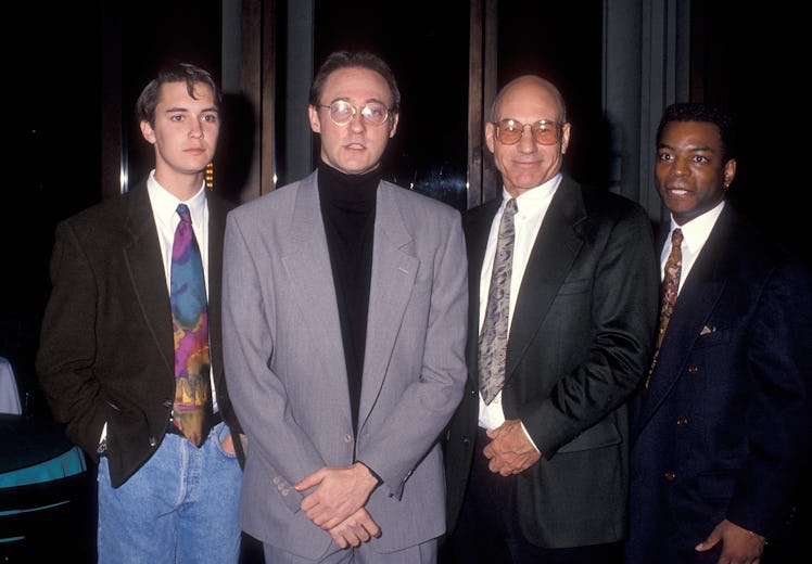 LOS ANGELES - MARCH 14:   Actor Wil Wheaton, actor Brent Spiner, actor Patrick Stewart and actor LeV...