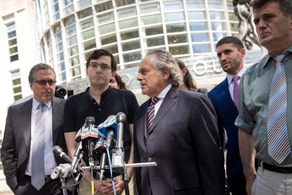 NEW YORK, NY - AUGUST 4: (L to R) Former pharmaceutical executive Martin Shkreli and lead defense at...