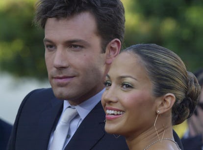 Jennifer Lopez & Ben Affleck during Daredevil Premiere - Arrivals at Mann Village Theatre in Westwoo...