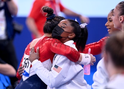 Simone Biles exited the 2021 Olympic gymnastics team final early, and everyone is showing her suppor...