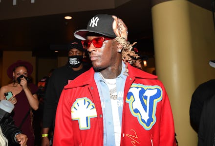 ATLANTA, GEORGIA - MARCH 08: Young Thug attends the "Dutch" Atlanta Premiere at AMC Phipps Plaza on ...