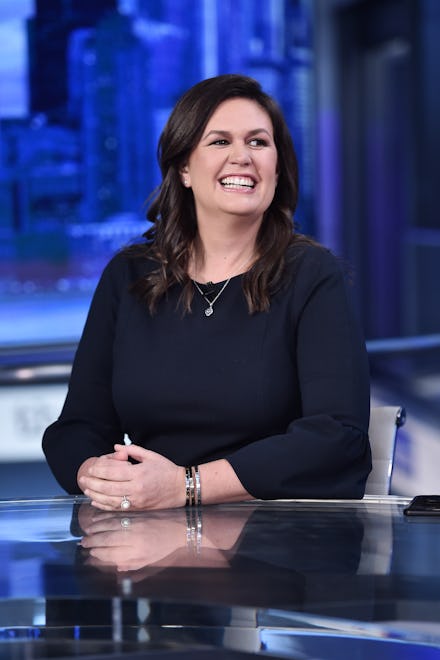 NEW YORK, NEW YORK - SEPTEMBER 17: (EXCLUSIVE COVERAGE) FOX News Contributor Sarah Huckabee Sanders ...