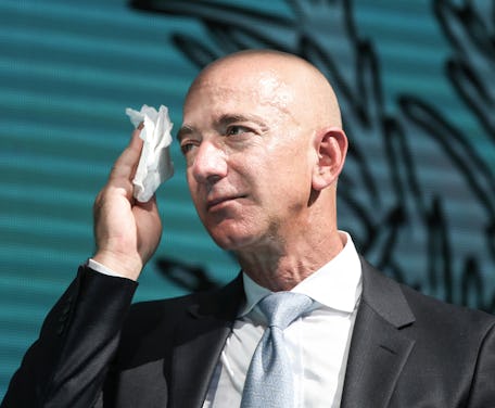 ISTANBUL, TURKEY - OCTOBER 2: Amazon CEO Jeff Bezos attends a commemoration ceremony held in front ...