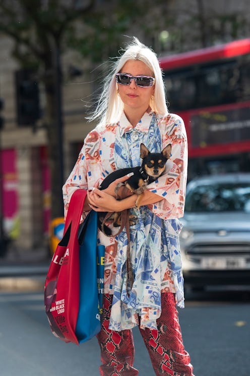 LONDON, ENGLAND - SEPTEMBER 18: Art director and stylist Jamie Maree Shipton wears all Balenciaga du...