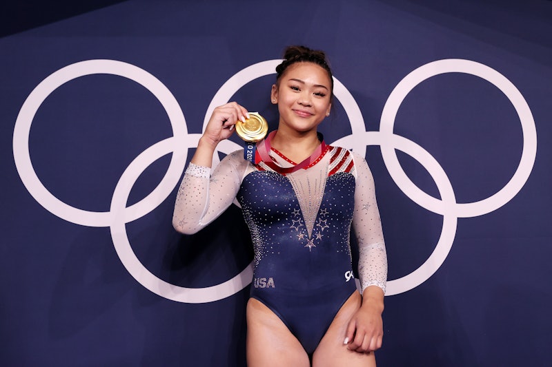 Suni Lee is now an Olympics champion. And there's a hidden message behind her Team USA gymnastics un...