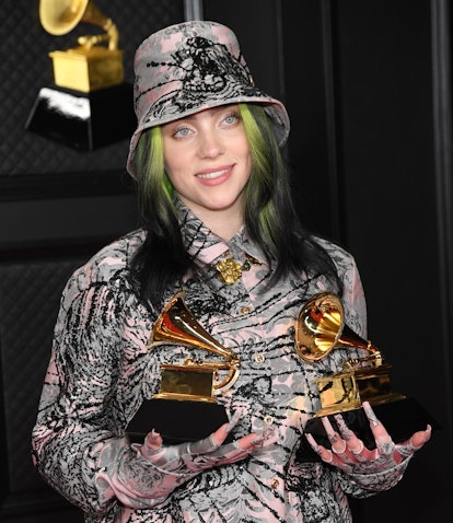 LOS ANGELES, CALIFORNIA - MARCH 14: Billie Eilish, winner of Record of the Year for 'Everything I Wa...