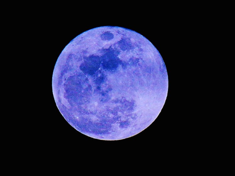 The August 2021 full moon in Aquarius, which is an astrological blue moon.