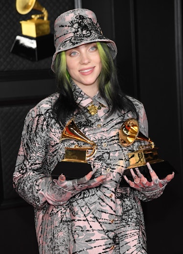 LOS ANGELES, CALIFORNIA - MARCH 14: Billie Eilish, winner of Record of the Year for 'Everything I Wa...