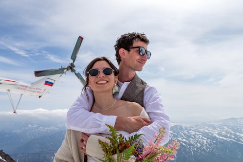 KAMCHATKA TERRITORY, RUSSIA - JULY 13, 2021: Margarita Matveyeva and Alexei Matveyev share a hug dur...