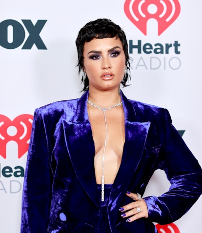 LOS ANGELES, CALIFORNIA - MAY 27: (EDITORIAL USE ONLY) Demi Lovato attends the 2021 iHeartRadio Musi...