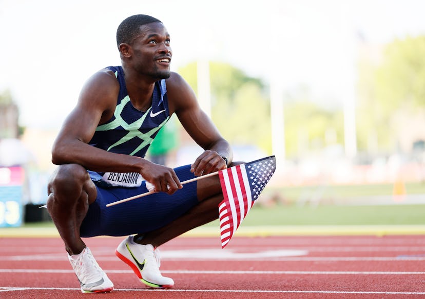 Rai Benjamin is poised for Olympic glory. (Photo by Steph Chambers/Getty Images)