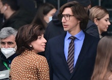 TOPSHOT - US singer, songwriter and actress Lady Gaga (L) and US actor Adam Driver (R) are pictured ...