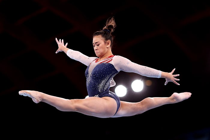 TOKYO, JAPAN - JULY 29: Sunisa Lee of Team United States competes on balance beam during the Women's...