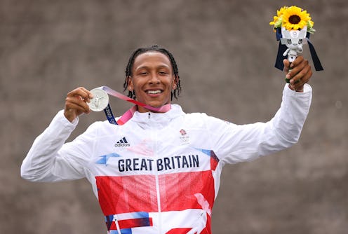 TOKYO, JAPAN - JULY 30: Kye Whyte of Team Great Britain poses with the silver medal after the Men's ...
