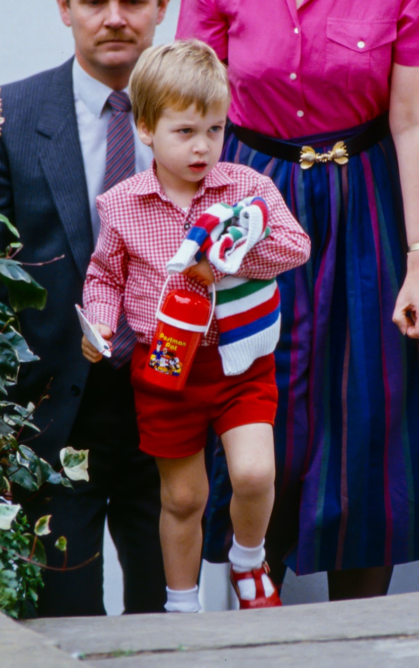 Prince William goes to school.