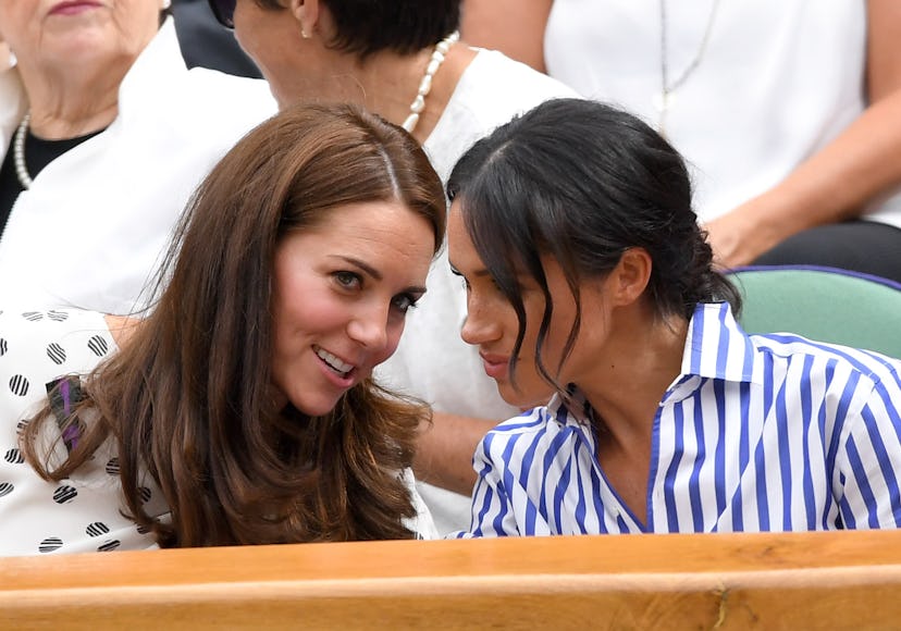 Kate Middleton and Meghan Markle at Wimbledon.