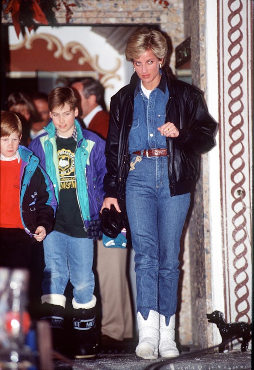 Diana Princess Of Wales wearing '90s jeans