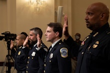 U.S. Capitol Police officer Aquilino Gonell, Washington Metropolitan Police Department officer Micha...