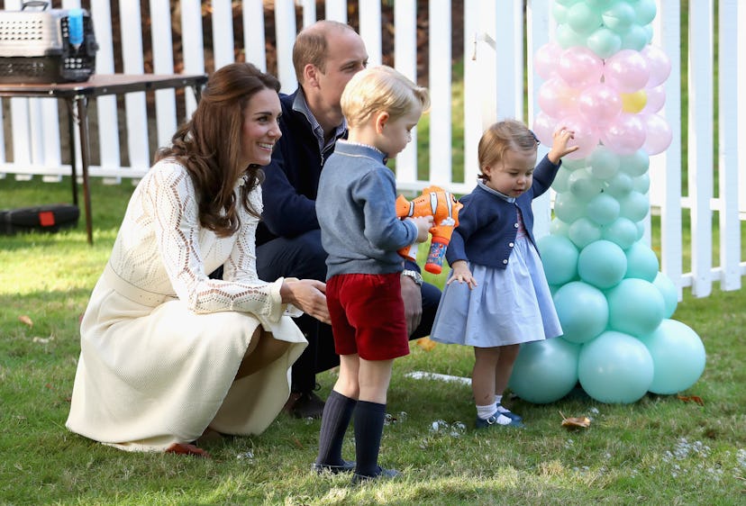Prince George and Princess Charlotte like to party.