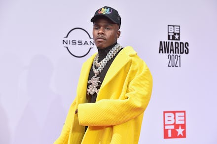 LOS ANGELES, CALIFORNIA - JUNE 27: Recording artist DaBaby attends the 2021 BET Awards at the Micros...