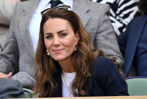 LONDON, ENGLAND - JULY 02: Catherine, Duchess of Cambridge attends the Wimbledon Tennis Championship...