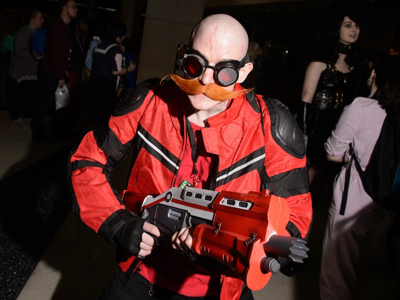 CHICAGO, ILLINOIS - FEBRUARY 29: A cosplayer dressed as Dr. Robotnik from "Sonic the Hedgehog" atten...