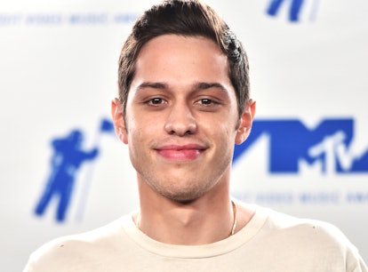 INGLEWOOD, CA - AUGUST 27: Pete Davidson poses in the press room during the 2017 MTV Video Music Awa...