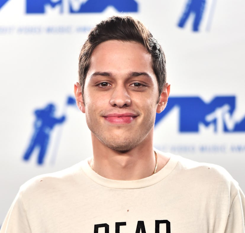 INGLEWOOD, CA - AUGUST 27: Pete Davidson poses in the press room during the 2017 MTV Video Music Awa...