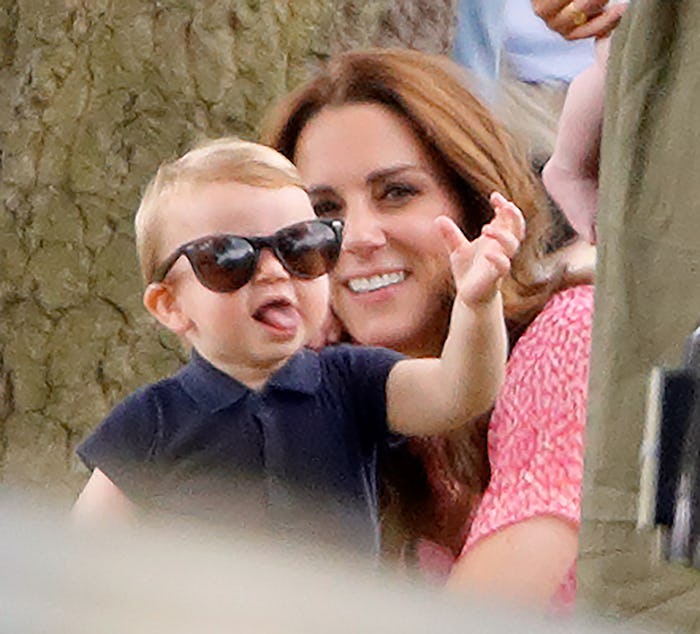 Kate Middleton was seen chasing Prince Louis through Hyde Park.