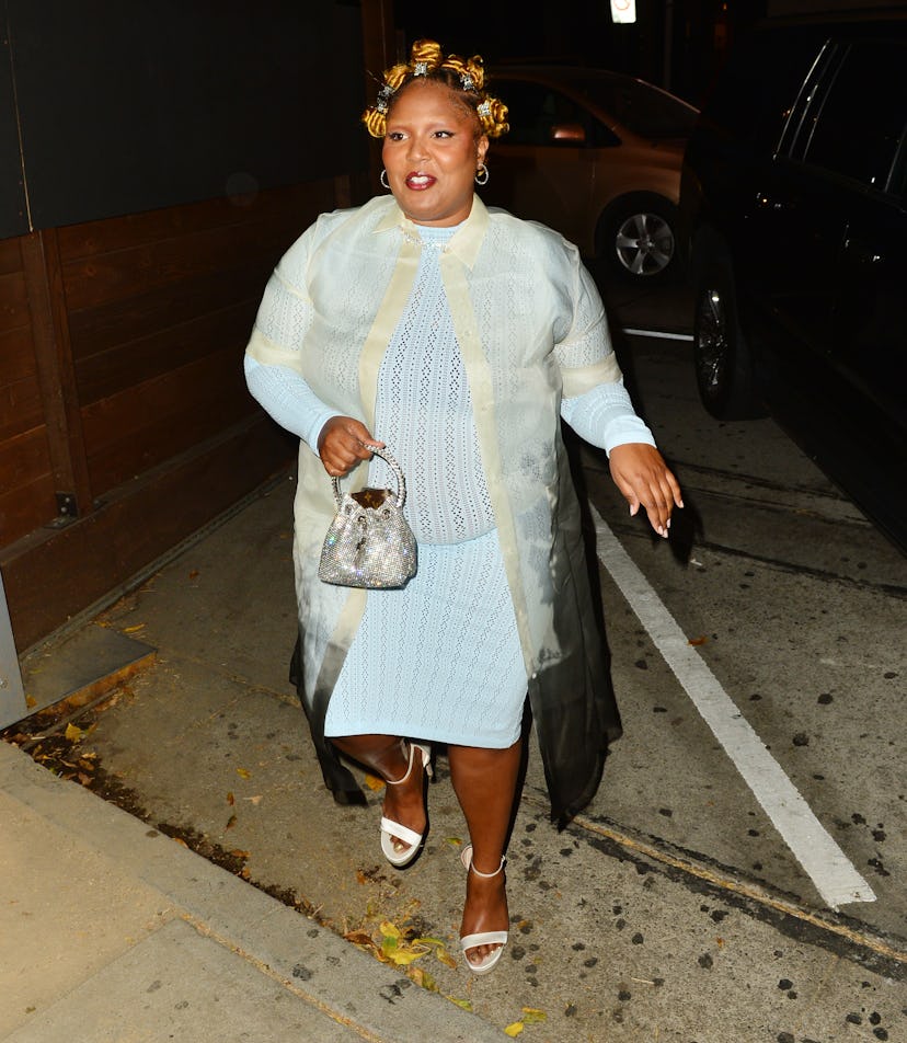 LOS ANGELES, CA - JULY 01:  Lizzo is seen on July 1, 2021 in Los Angeles, California.  (Photo by Hol...