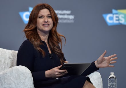 LAS VEGAS, NEVADA - JANUARY 09: ESPN television host/moderator Rachel Nichols speaks during a press...