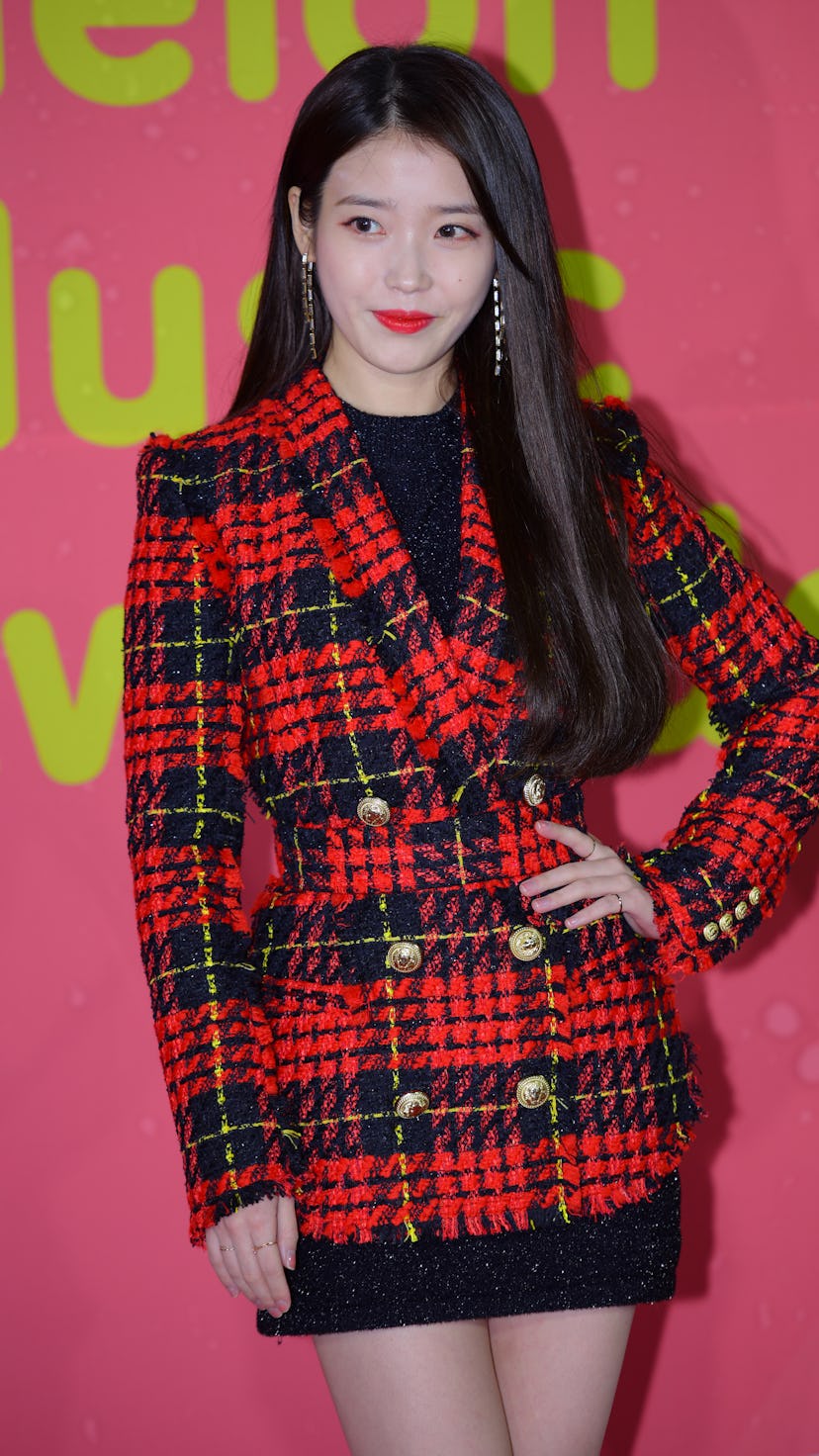 SEOUL, SOUTH KOREA - DECEMBER 02: IU attends the 2017 Melon Music Award at Gocheok Sky Dome on Decem...