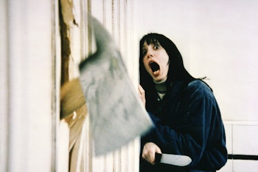 Actress Shelley Duvall on the set of "The Shining". (Photo by Sunset Boulevard/Corbis via Getty Imag...
