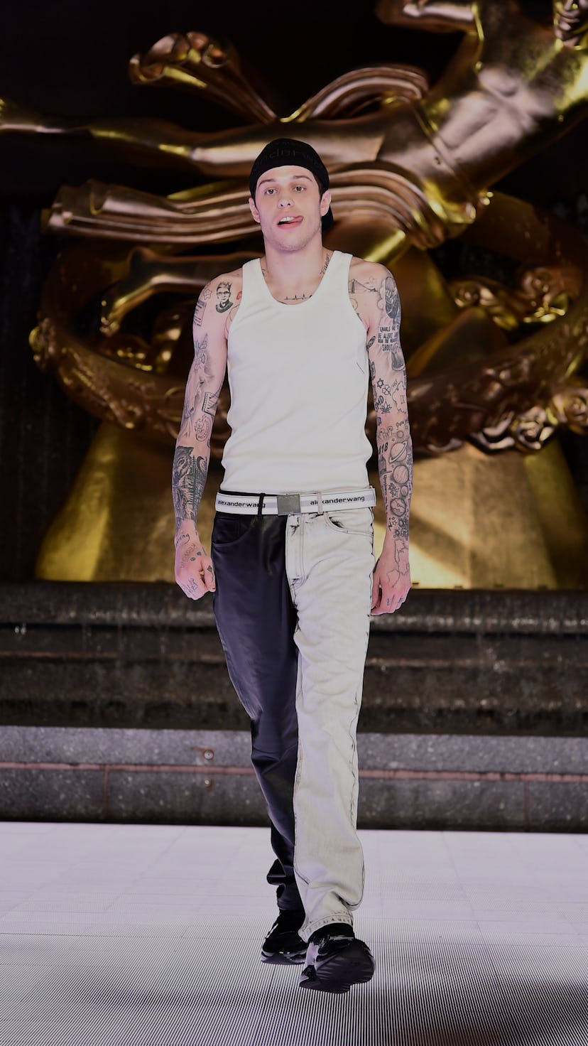 NEW YORK, NY - MAY 31: Pete Davidson walks the runway during the Alexander Wang Collection 1 fashio...