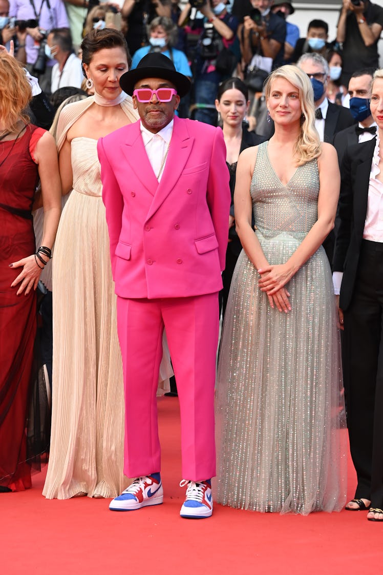 CANNES, FRANCE - JULY 06: Jury Member Maggie Gyllenhaal, Jury president and Director Spike Lee and M...