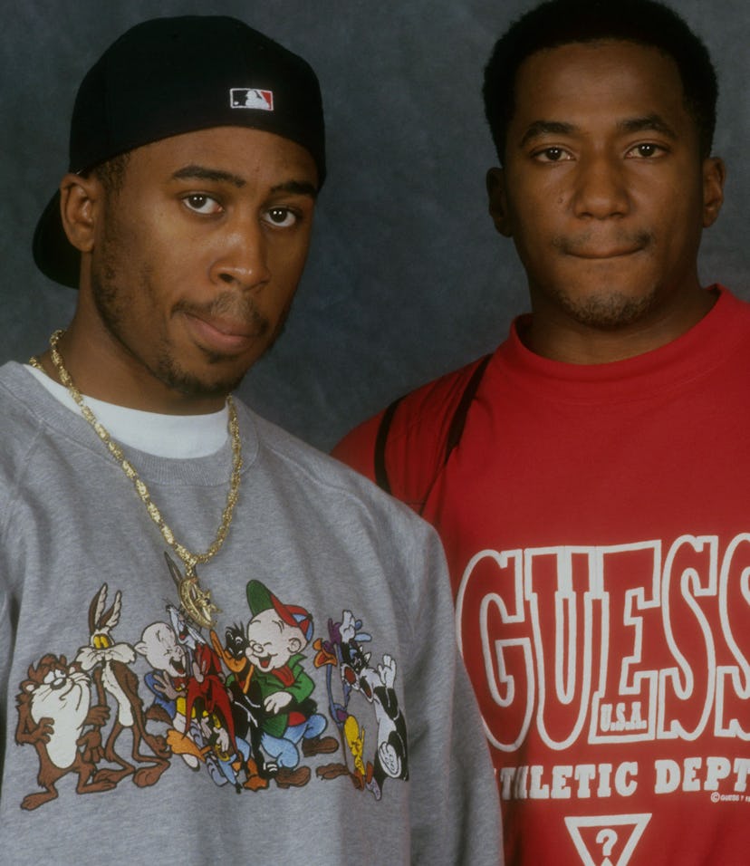 NEW YORK, NEW YORK--SEPTEMBER 01: Ali Shaheed Muhammad, Phife Dawg (aka Malik Izaak Taylor) and Q-T...