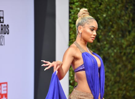 LOS ANGELES, CALIFORNIA - JUNE 27: Saweetie attends the BET Awards 2021 at Microsoft Theater on June...
